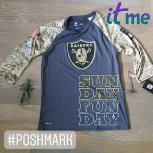 Raiders Military Woman Shirt Sz:Med